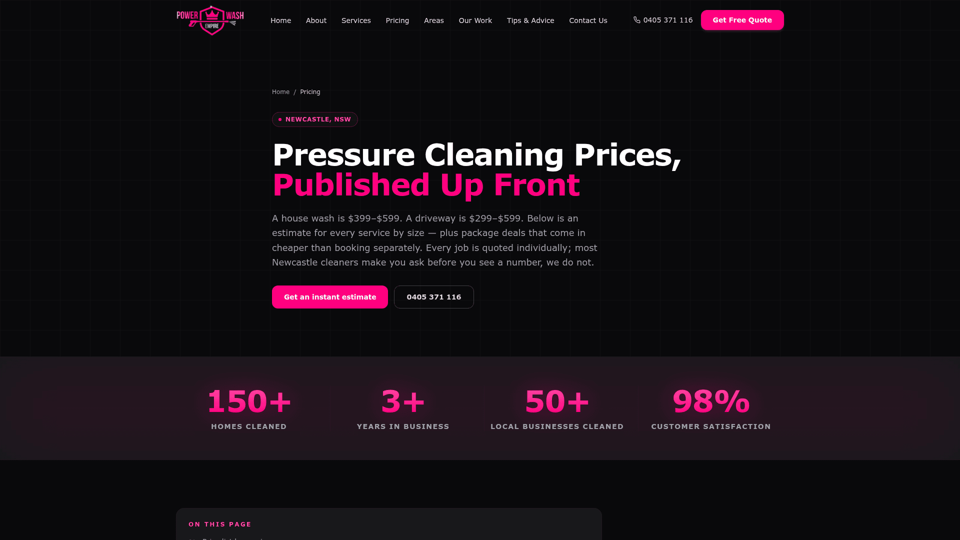 Power Wash Empire /pricing