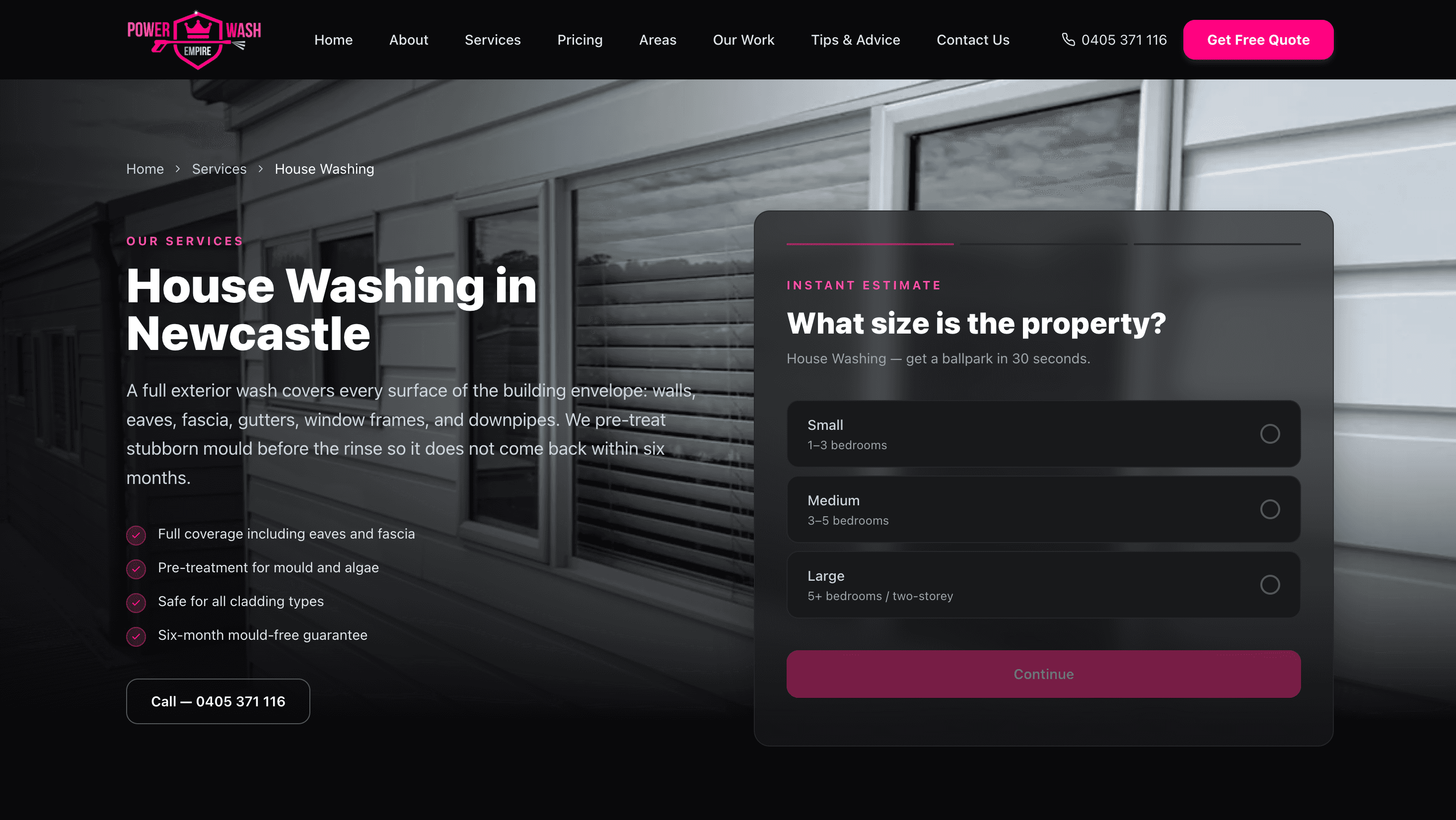 Power Wash Empire /services/house-washing