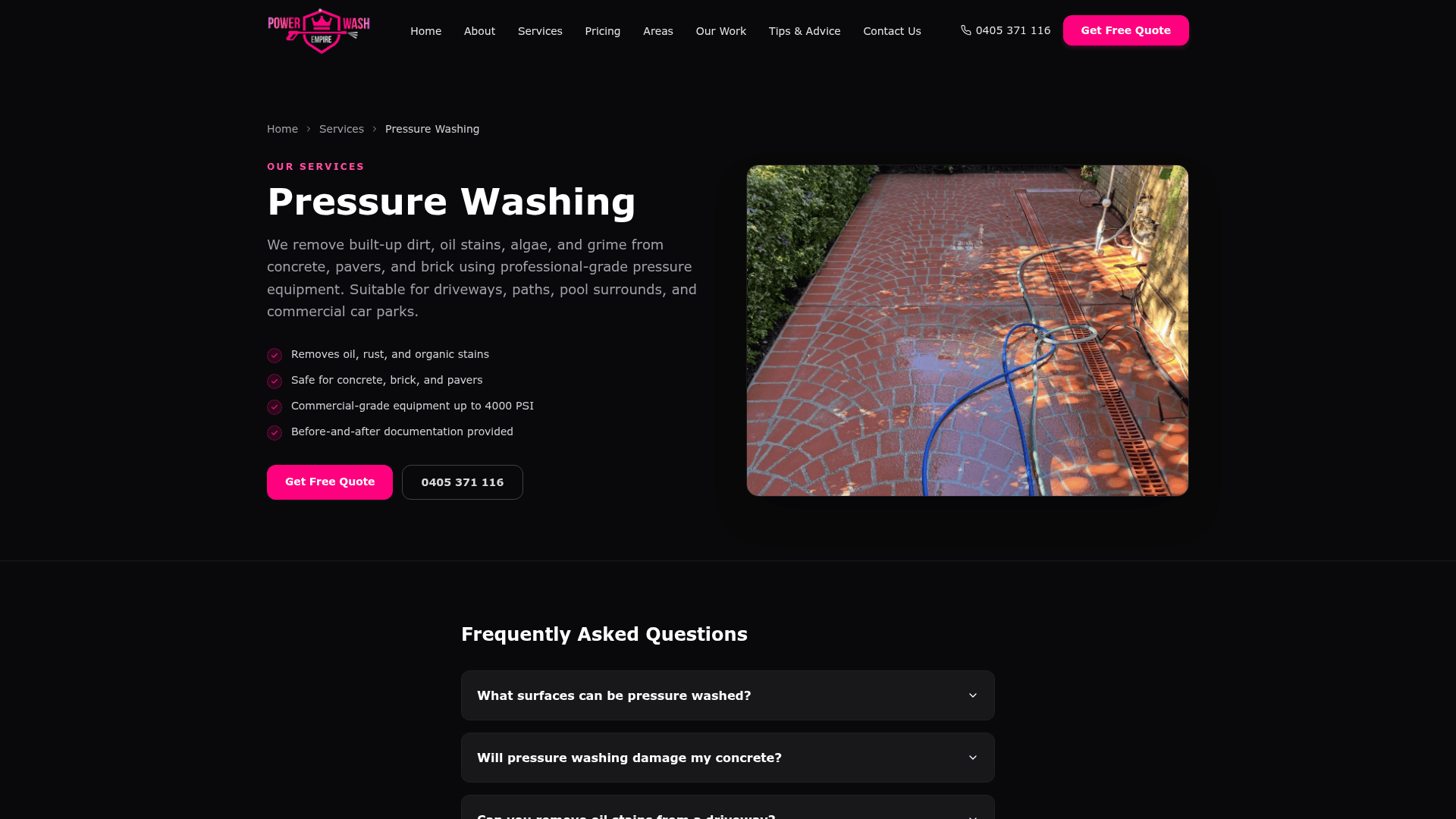 Power Wash Empire /services/pressure-washing