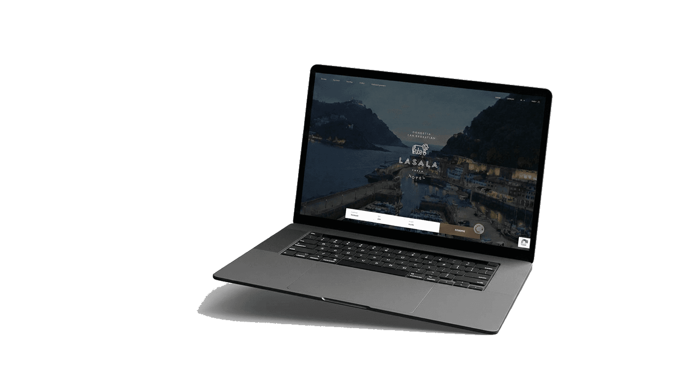 Client website on laptop — White Palm web design Newcastle
